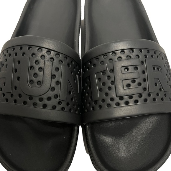HUNTER Womens Original Light Weight Moulded Slide Sandal Size 7 - Picture 2 of 9